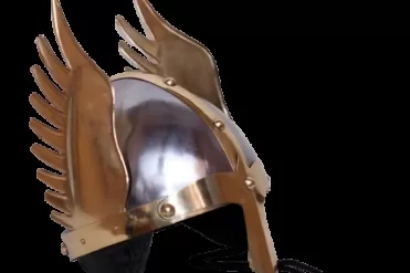 LARP Steel & Brass Viking Helmet Knight Norman Warrior Helmet Replica