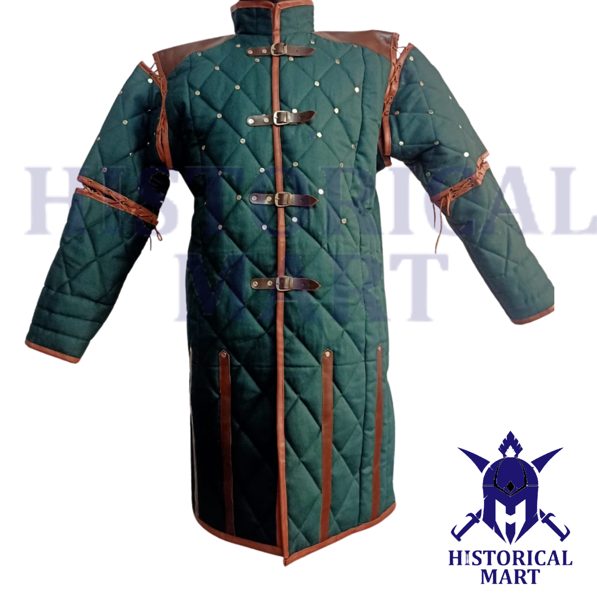 Medieval Padded Gambeson for SCA Combat - High-Quality Quilted Armor for Historical