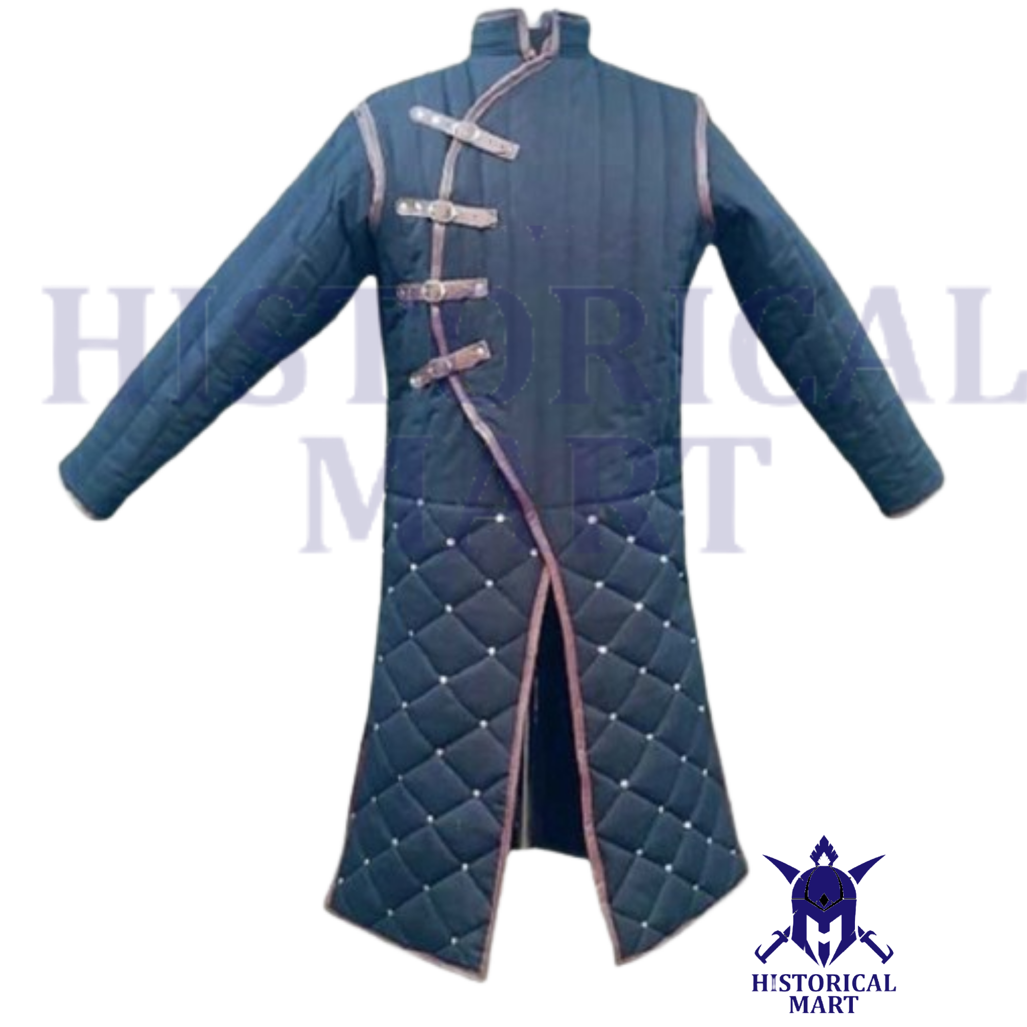 Medieval Gambeson –Full Sleeve Padded Armor Jacket for Historical Events & LARP/SCA