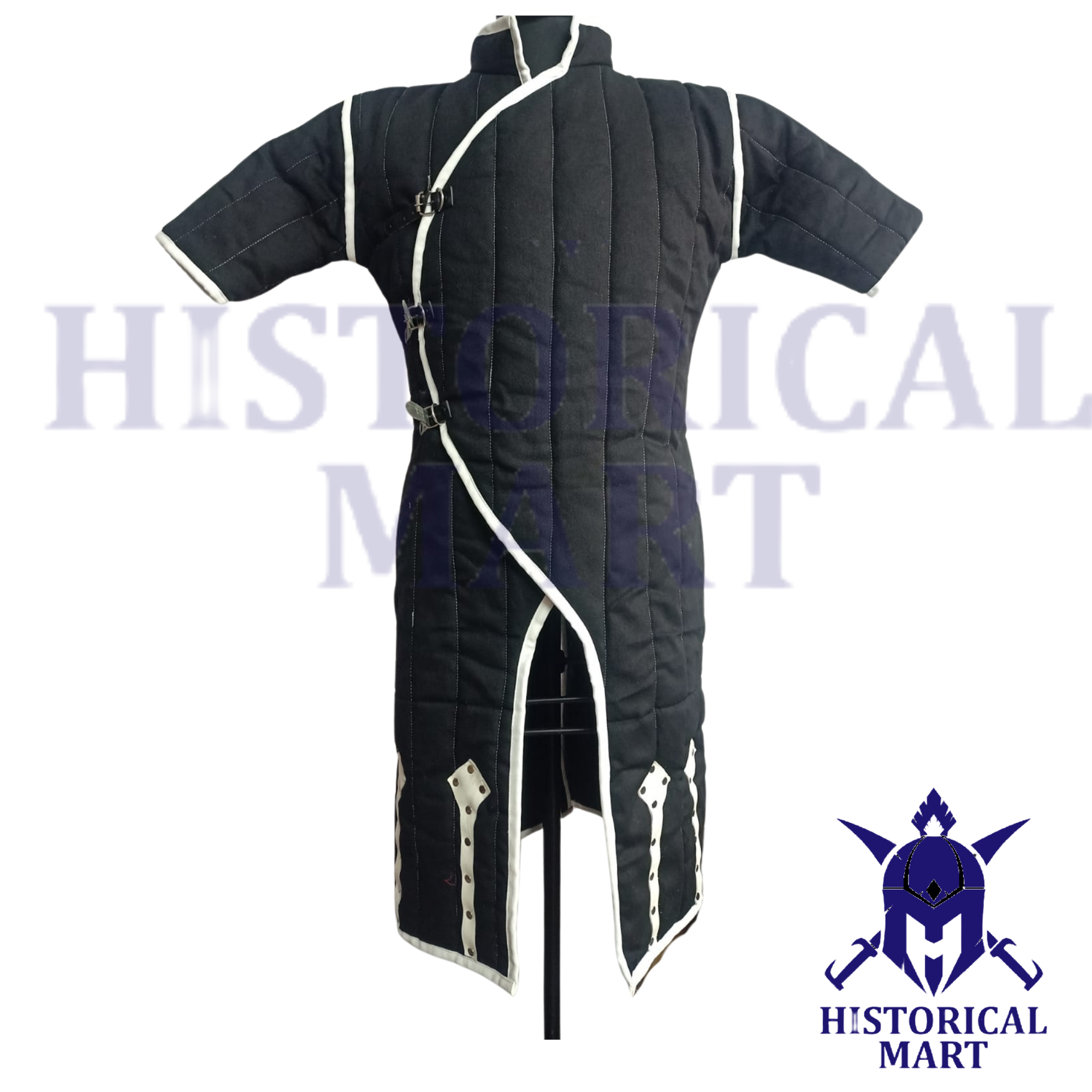 Medieval Padded Armor Gambeson – Historical Reenactment Jacket for SCA, LARP, and Renaissance Festivals – Adjustable, Comfortable, and Durable