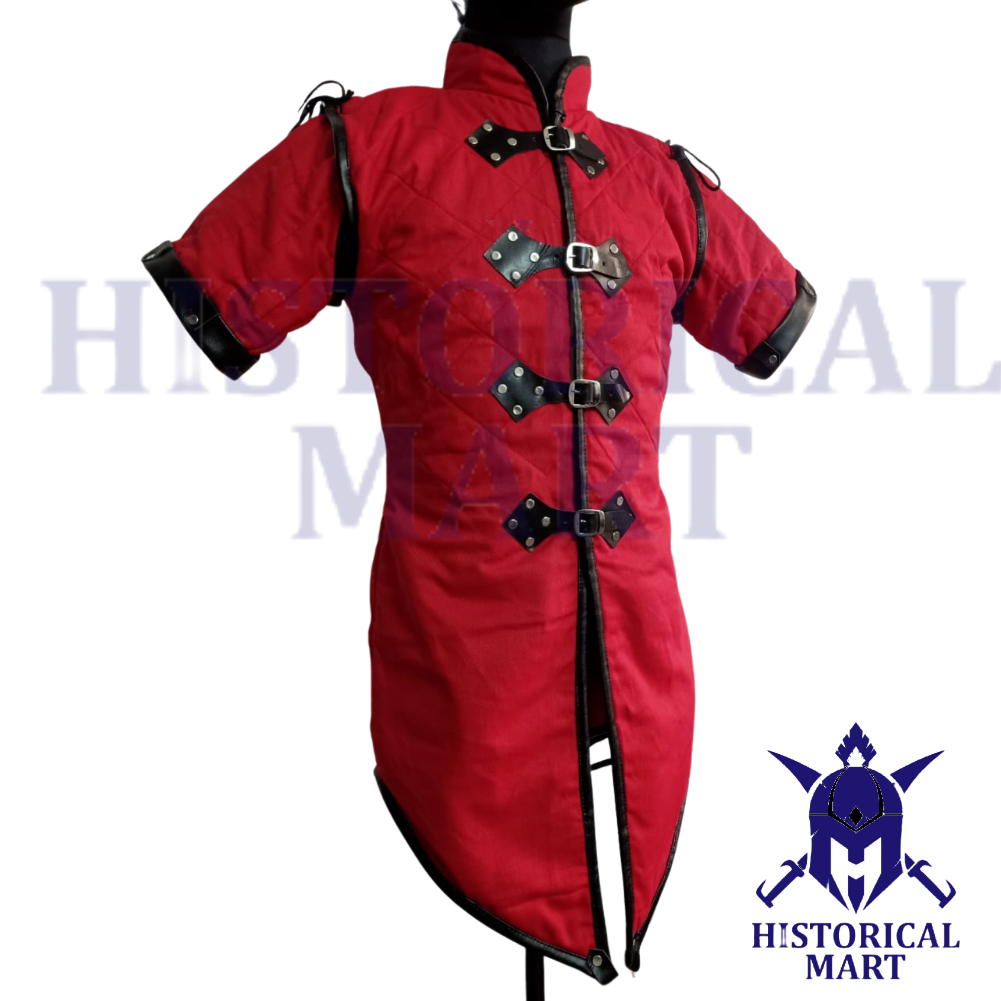 High-Quality Medieval Gambeson – Durable Padded Armor for Historical Reenactments & LARP – Classic Style & Superior Protection for Warriors