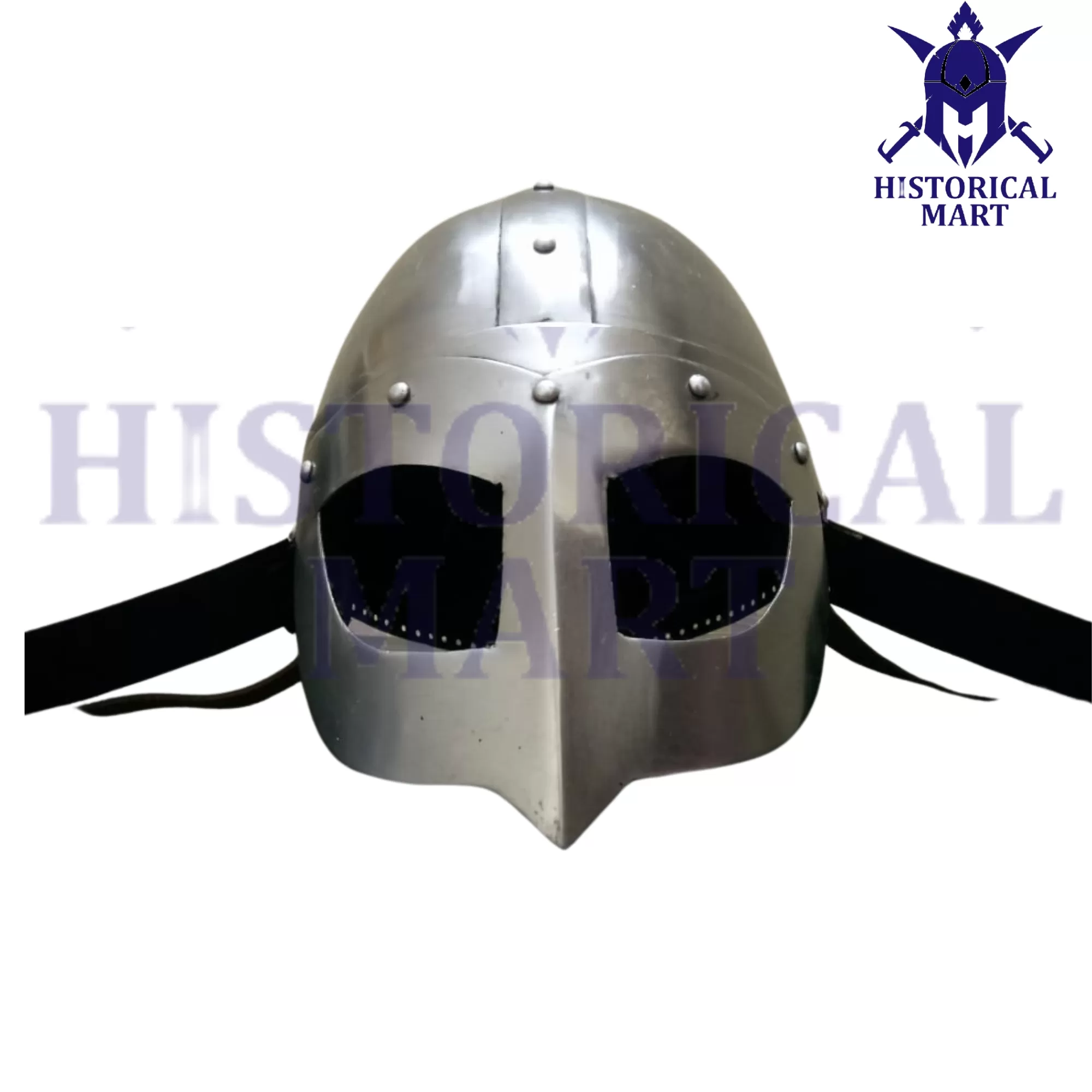 Viking Helmet – Medieval Warrior Armor for Roman Trojan Knight | LARP Costume & Halloween Ready