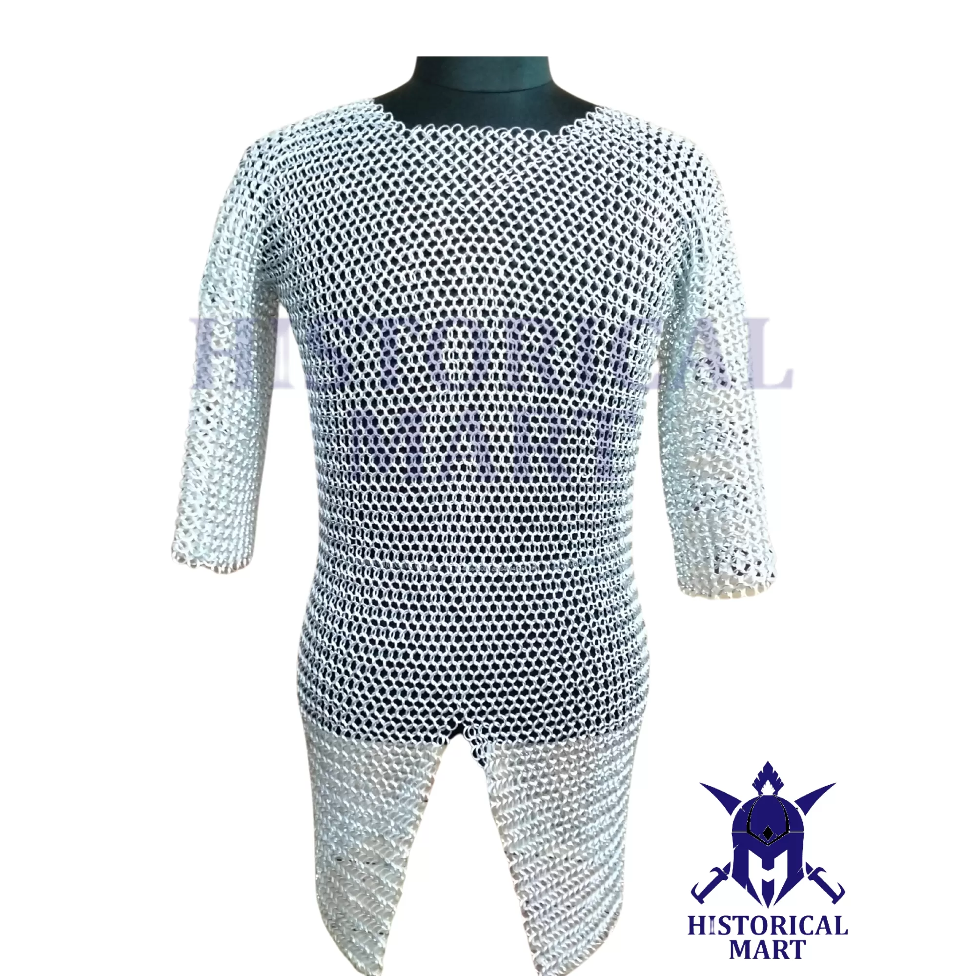 Medieval Aluminum Chainmail Shirt | Butted Chain Mail Armor for LARP, SCA & Halloween Events