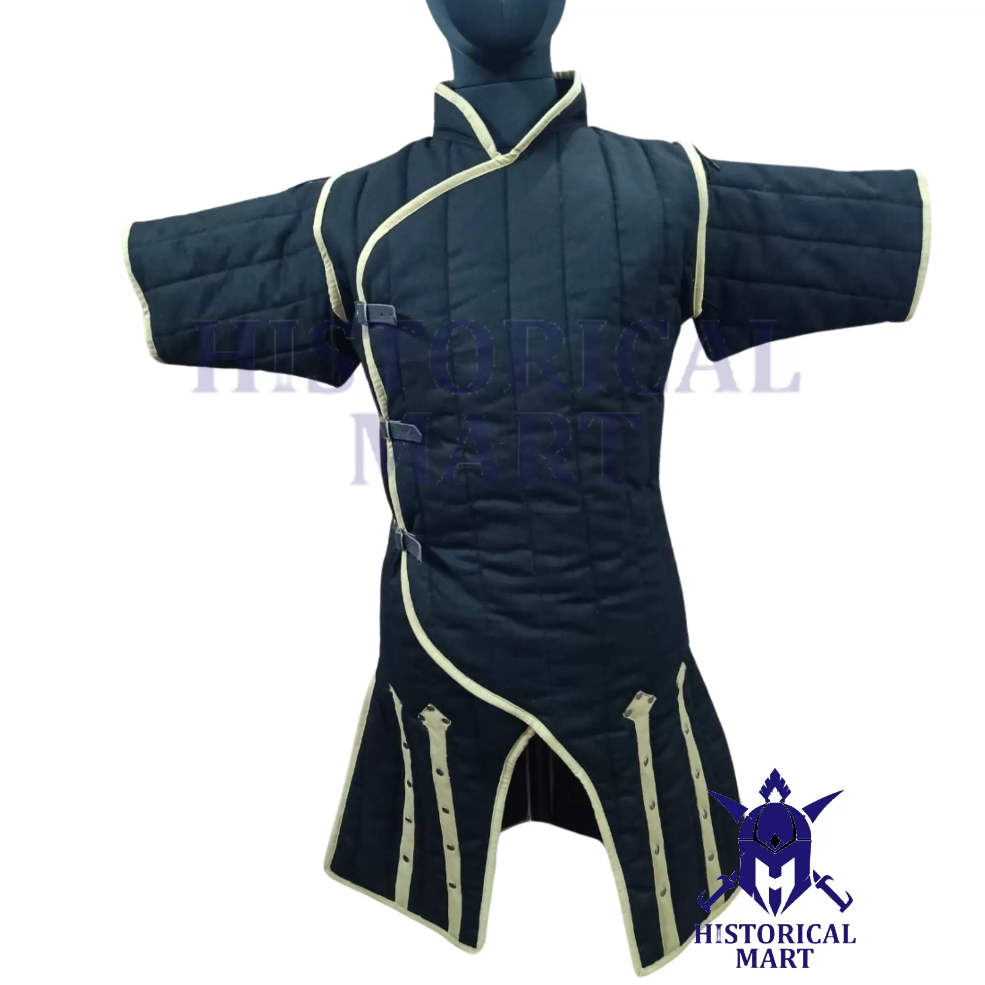 Handmade Medieval Padded Viking Gambeson Costume - Perfect for LARP, SCA, and Halloween