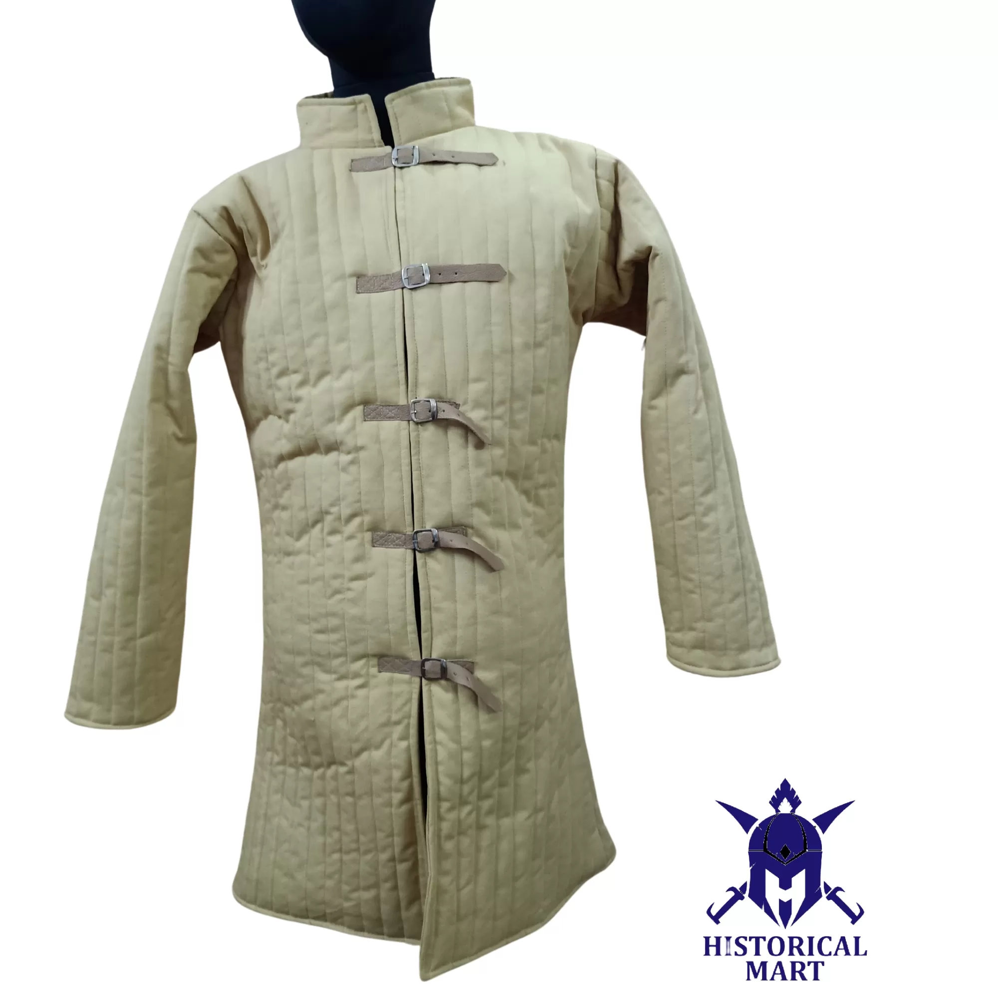 Padded Viking Armor Costume - Handmade Cotton Gambeson for SCA and Halloween