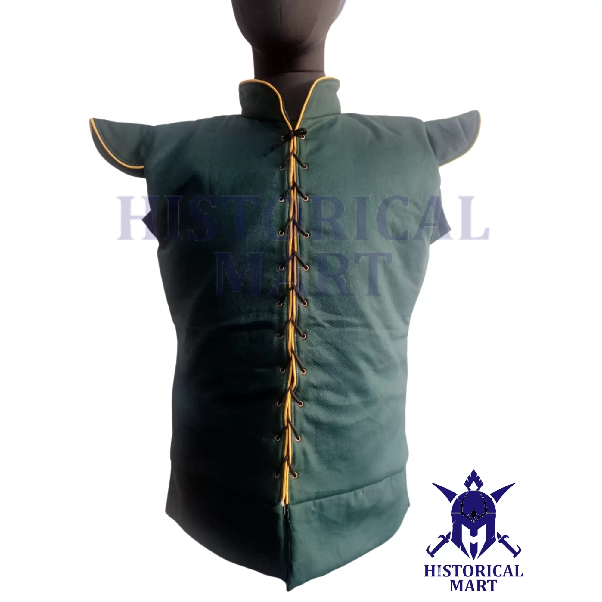 LARP-Ready Sleeveless Medieval Padded Gambeson Armor - Ideal for Halloween Events