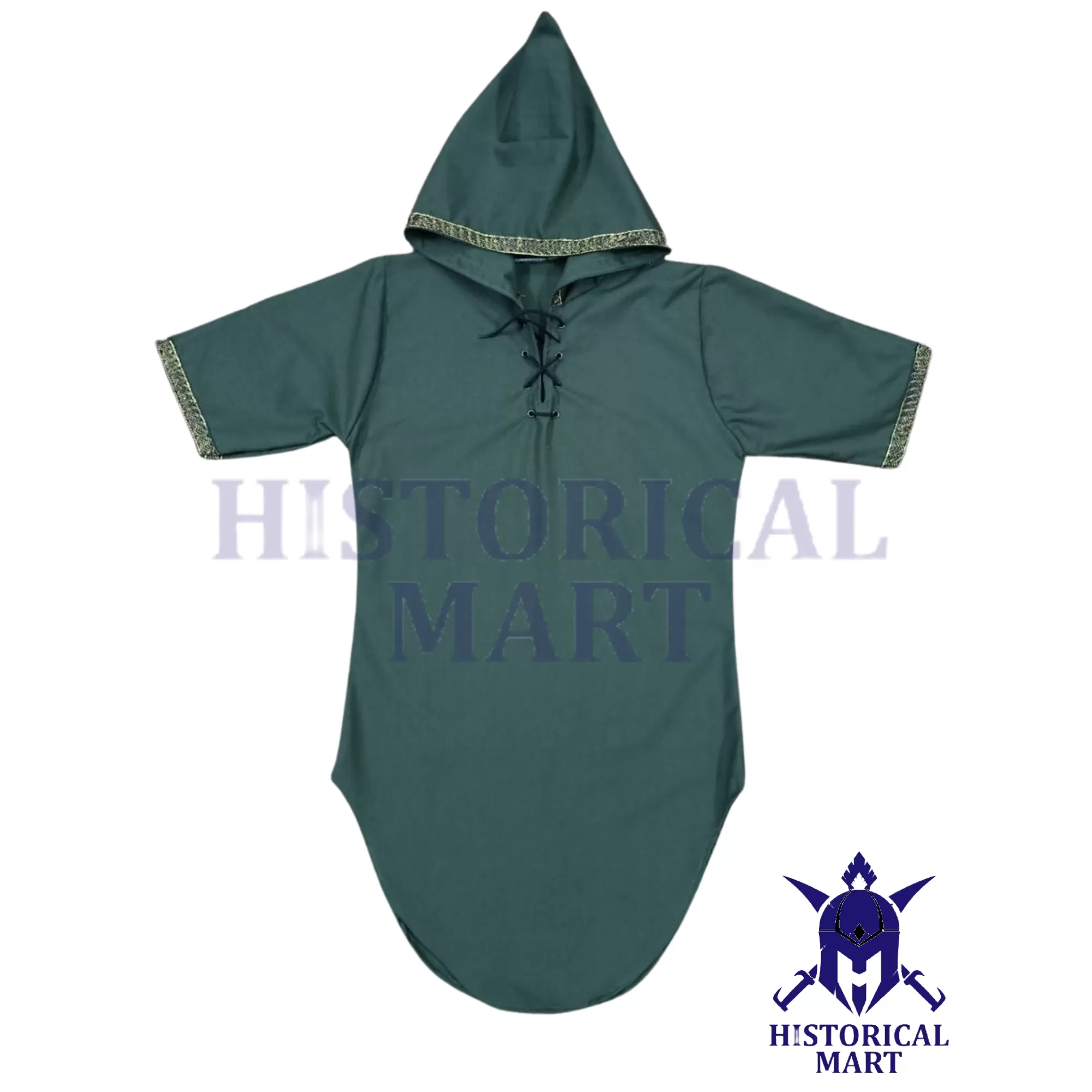 Medieval Tunic with Hood - New Design for LARP, SCA, Cosplay & Halloween Fantasy Costume