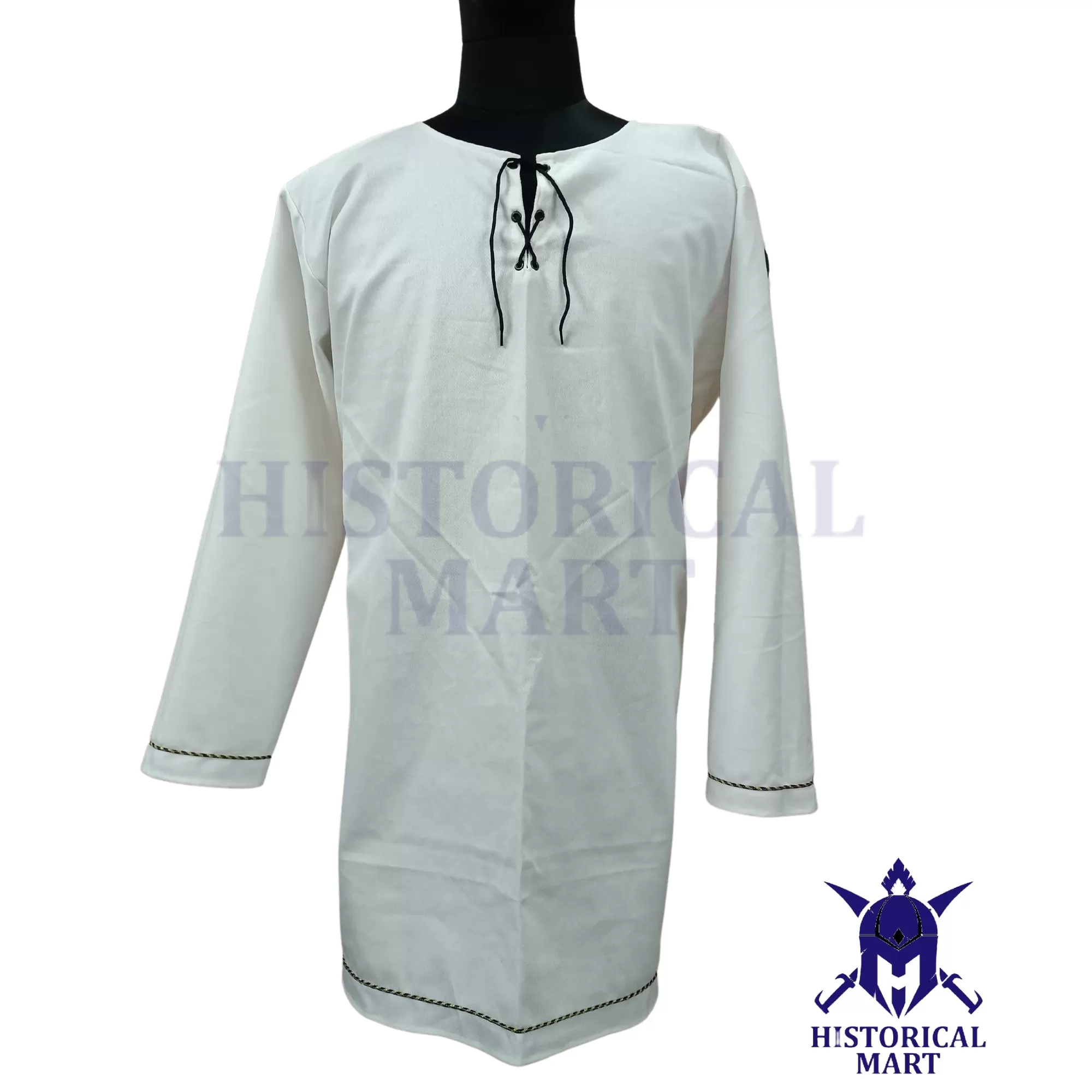 Handmade Cotton Medieval Tunic - Authentic LARP, SCA, Viking Reenactment & Halloween Costume