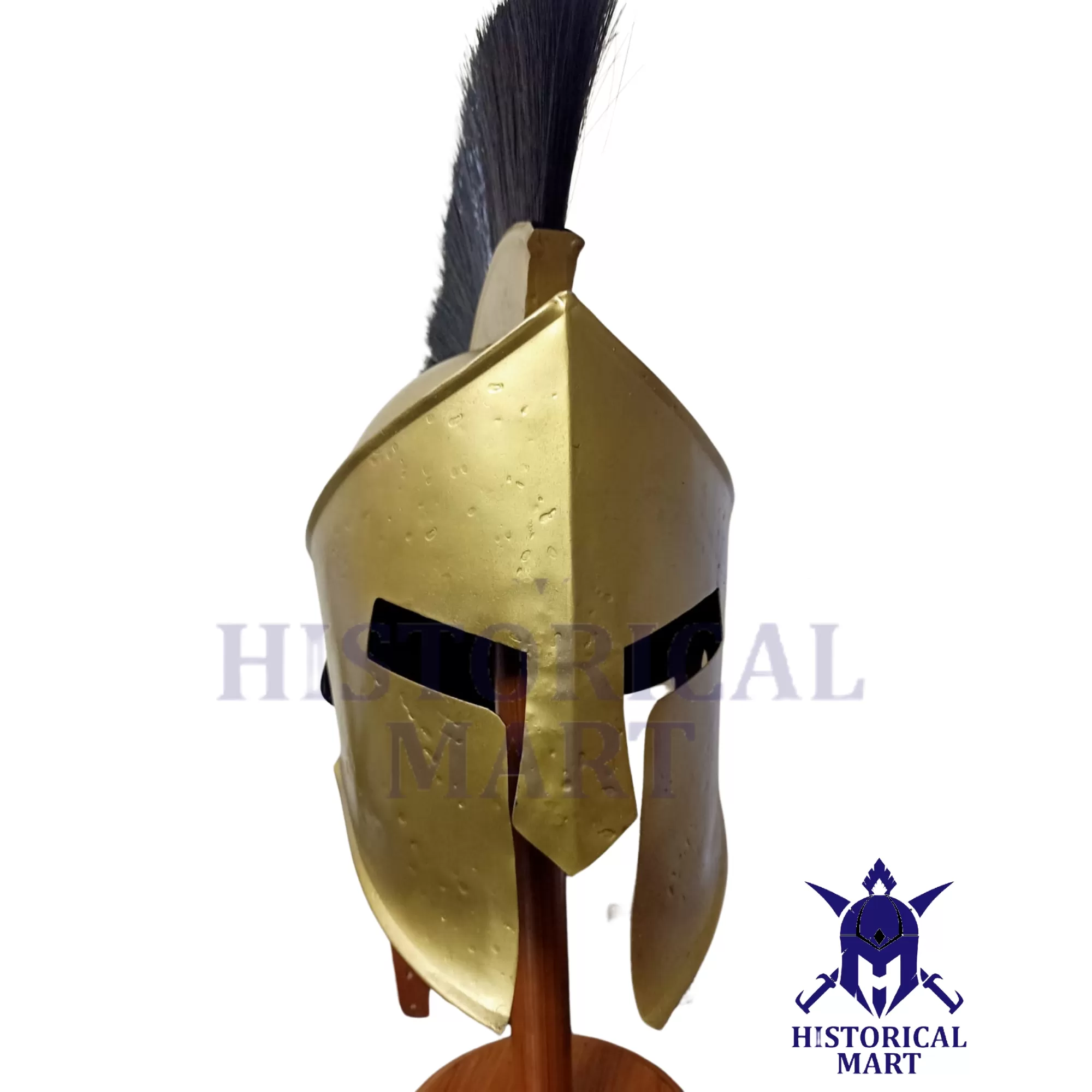 Medieval King Leonidas Spartan Helmet - Handmade Knight Warrior Costume for LARP, SCA, Halloween