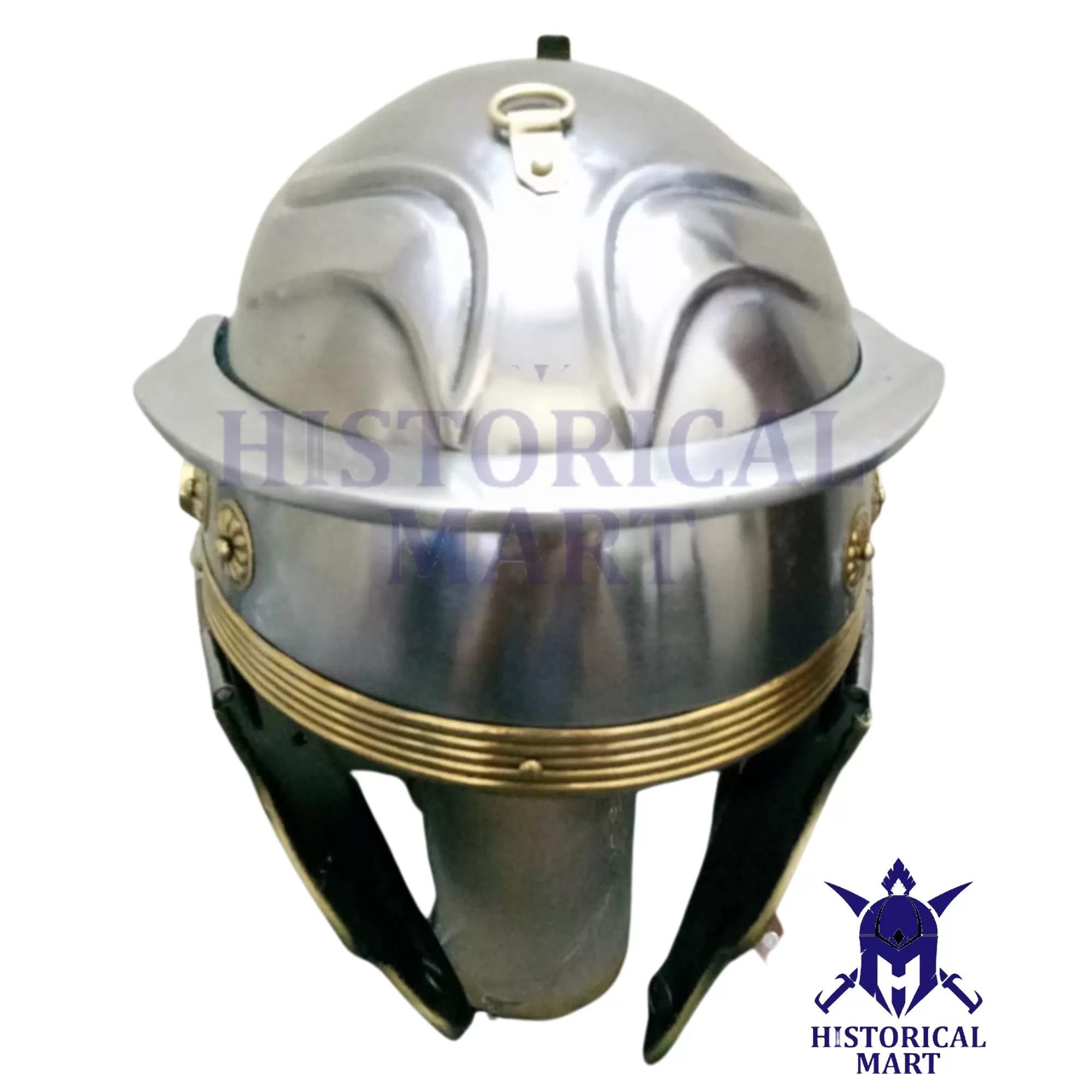  Roman Guard Centurion Helmet - Handmade Metal Replica for LARP, Halloween & Cosplay