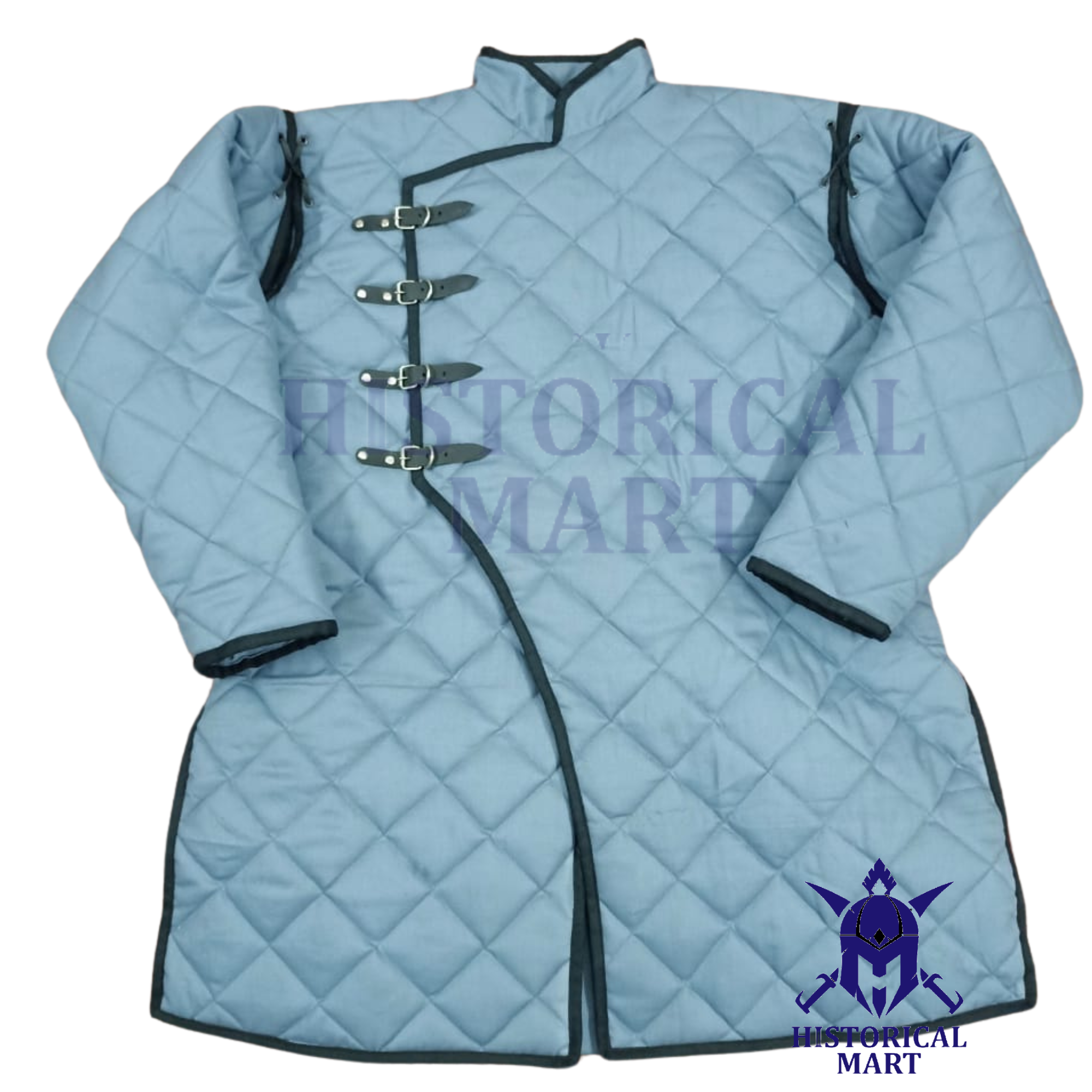 Handmade Cotton Medieval Gambeson - Padded Long Sleeve Costume for LARP, SCA & Viking Cosplay | Perfect for Historical Halloween