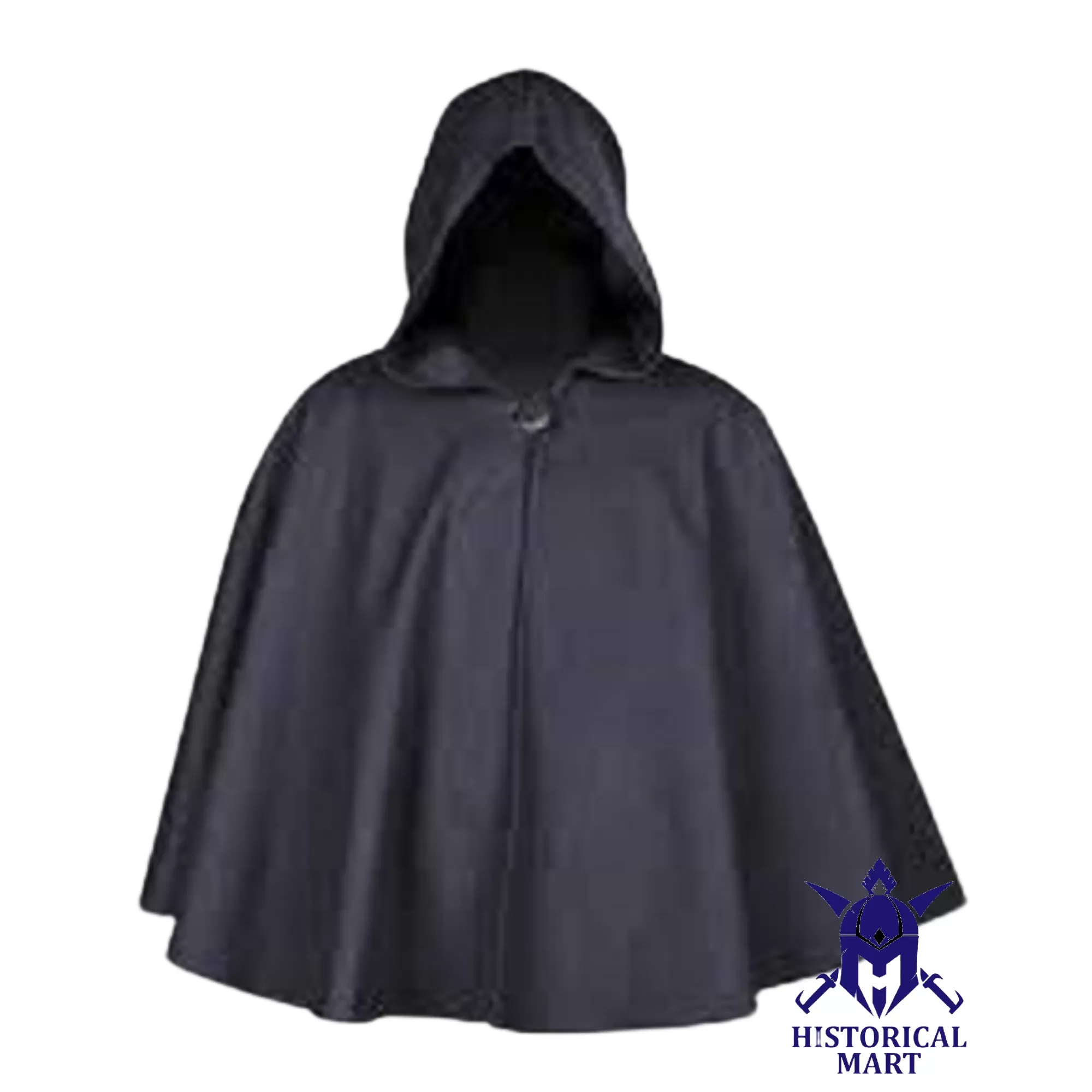 Authentic Medieval Viking Hooded Cloak | Handmade Cowl Cape for Halloween & Cosplay Events