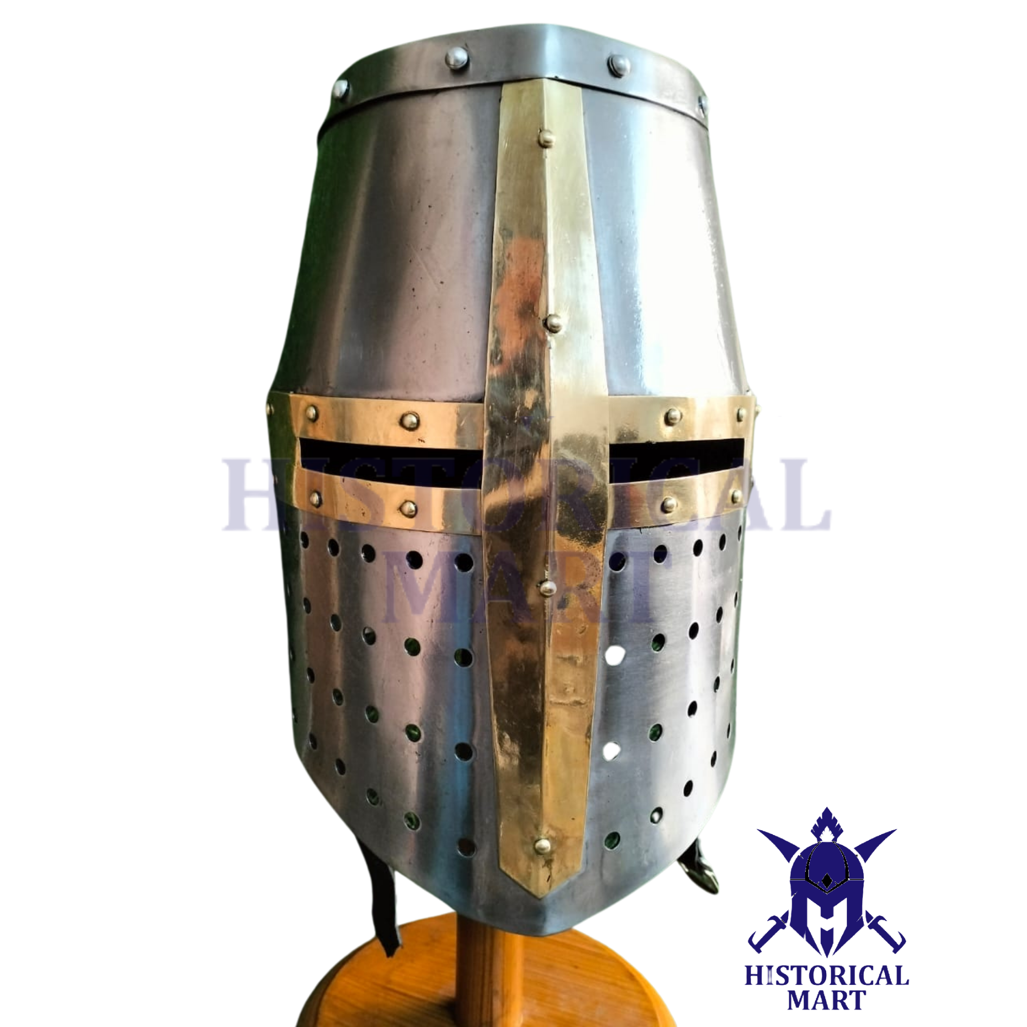 Medieval Helmet collection, featuring Knight, Templar, and Crusader designs. Perfect for costumes, LARP events, and SCA reenactments. High-quality, collectible armor